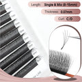 CoMango Narrow 4D W Shaped Russian Volume Eyelashes Extension Premade Fans Lashes Natural Faux Mink Lashes Makeup Products