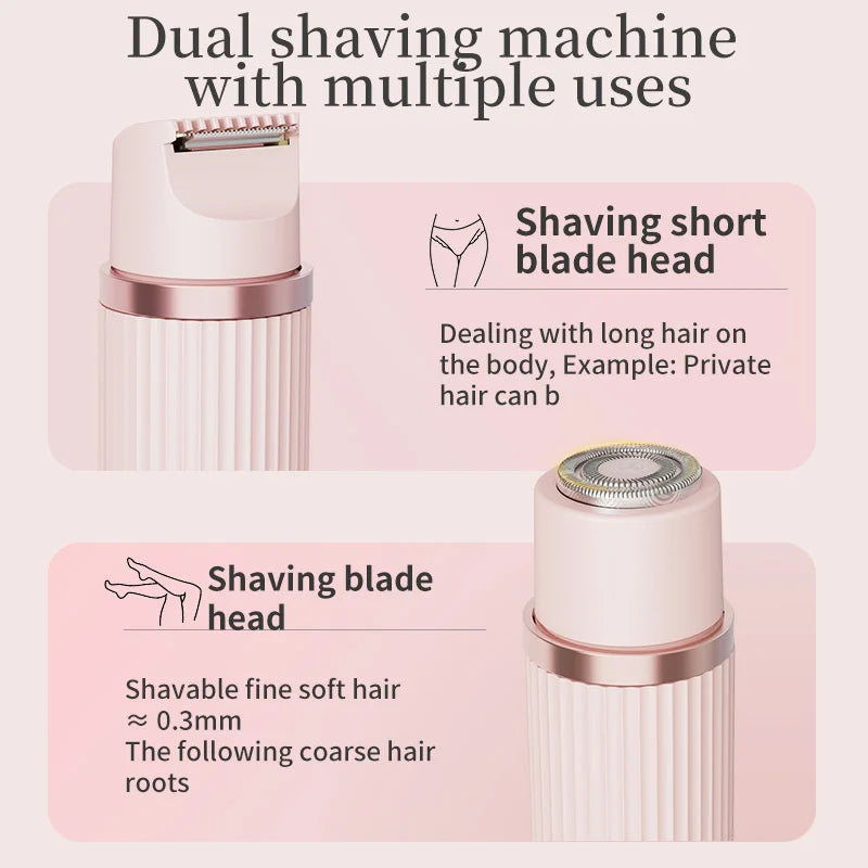 2-in-1 Electric Hair Trimmer & Shaver for Women