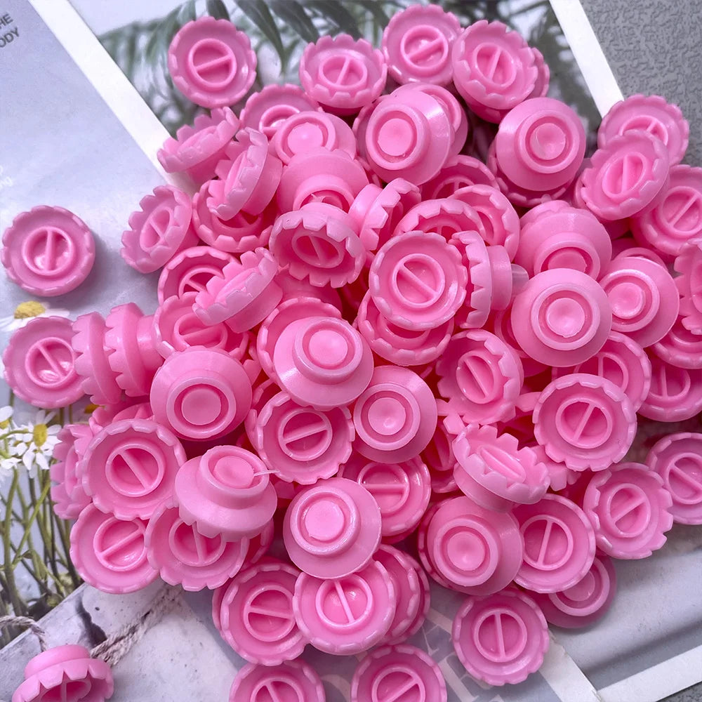 100pcs Flower Volume Fans Glue Holder Pink Stand For Eyelashes Extension Individual Eyelashes Glue Cup Beauty Makeup Tools