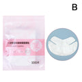 100pcs Masks Wrap Face Plastic Film Full Face Cleanser Mask Neck Stickers Paper Disposable Transparent Facial Beauty Makeup Tool