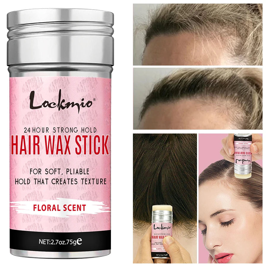 Professional Styling Wax for Women Anti-frizz Pomade Smoothing Broken Back Hair Mud Messy Hairs Control Wax Rod for Natural Wigs dylinoshop