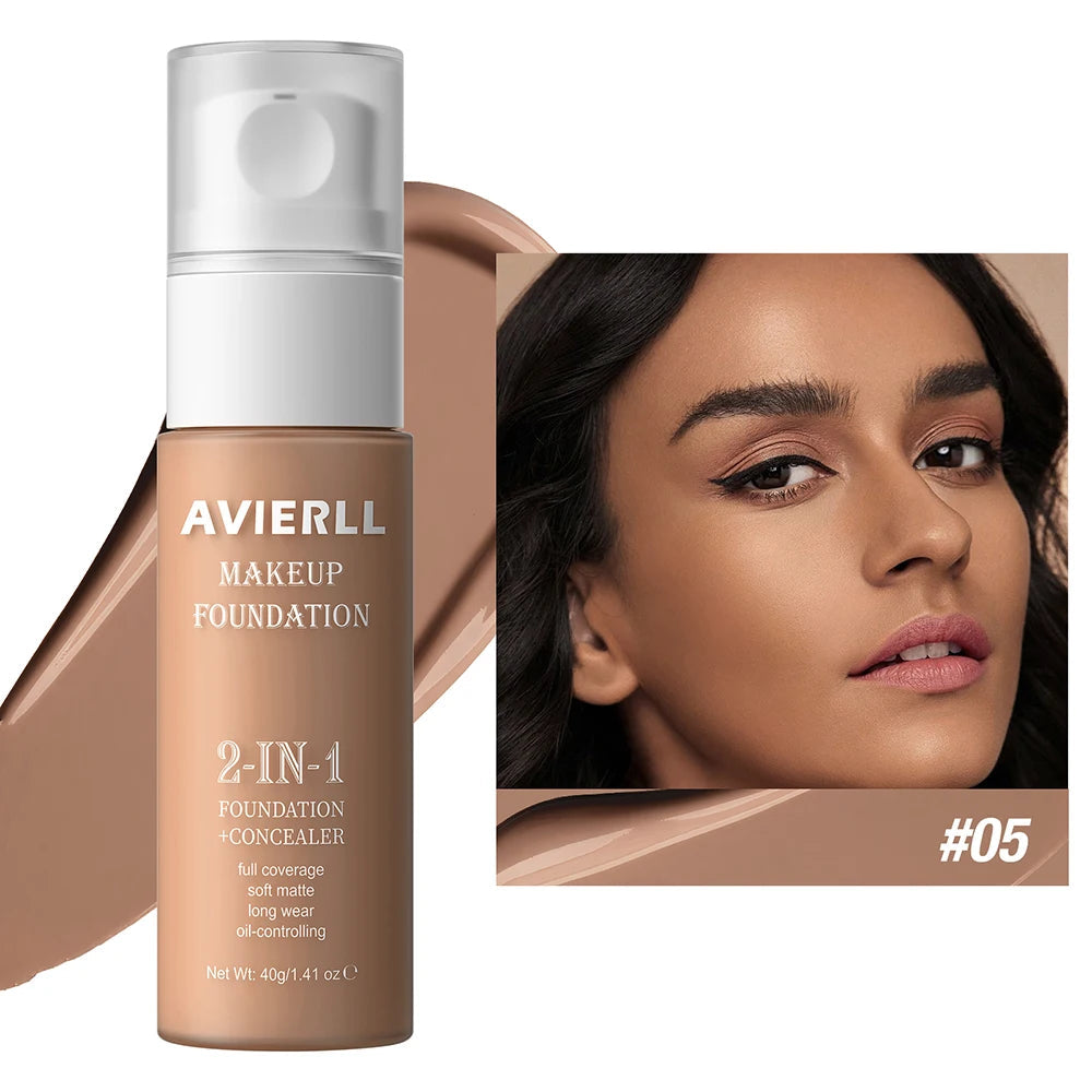 Moisturizing Waterproof Foundation & Concealer Base dylinoshop