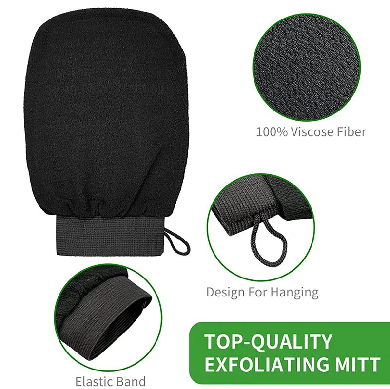 Hot Sale Moroccan Shower Exfoliating Glove Hammam Bath Body Cleaning Scrub Massage Mitt Kessa Peeling Towel Glove