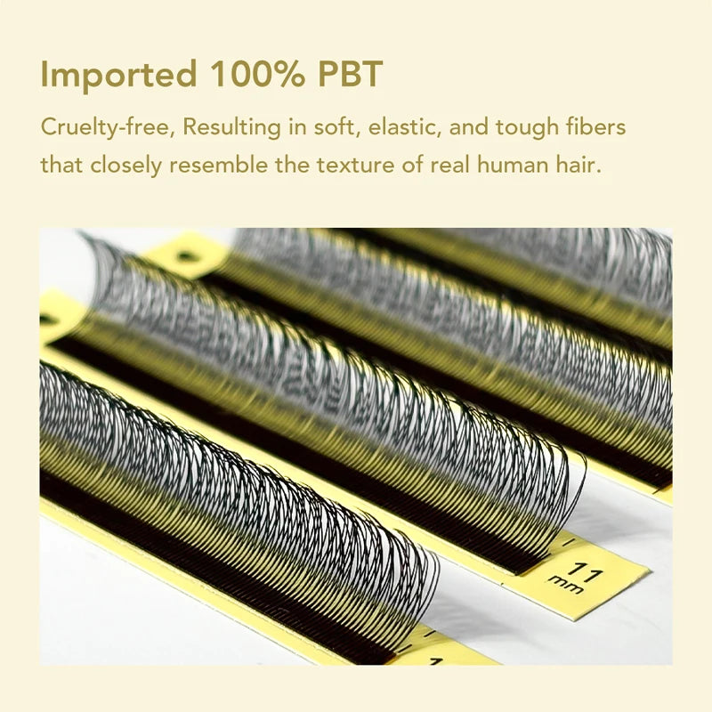 DIYDAY Single Tip 2D Y Eyelash Extension Soft Mink Lashes Premade 1500 Fans Y-Shaped False Eyelashes for Eye Makeup