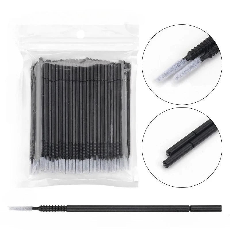 100PCS Disposable Spiral Mascara Brush Handle Microbrush Applicator Lashes Brushes Eyelash Extension Makeup Tools