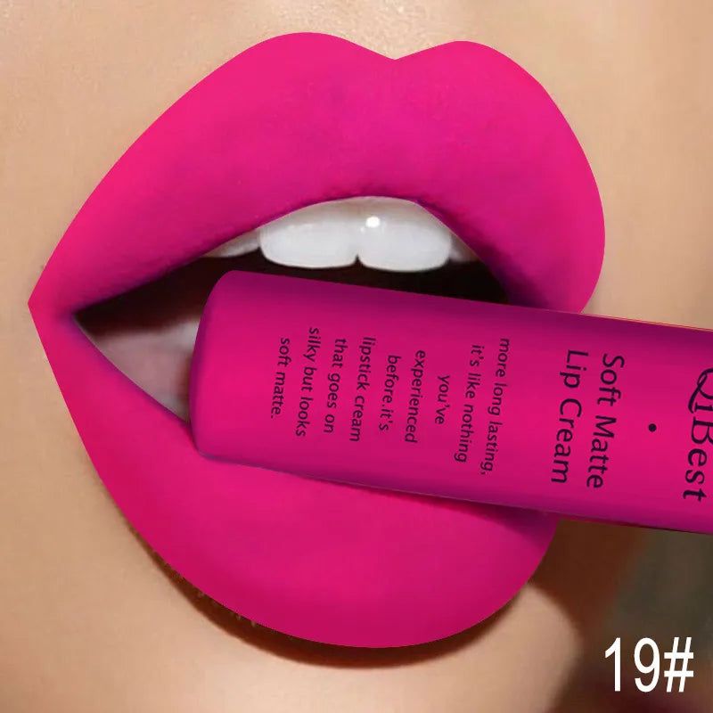 QiBest Matte Liquid Lipstick, Waterproof Long-Lasting Lip Color dylinoshop