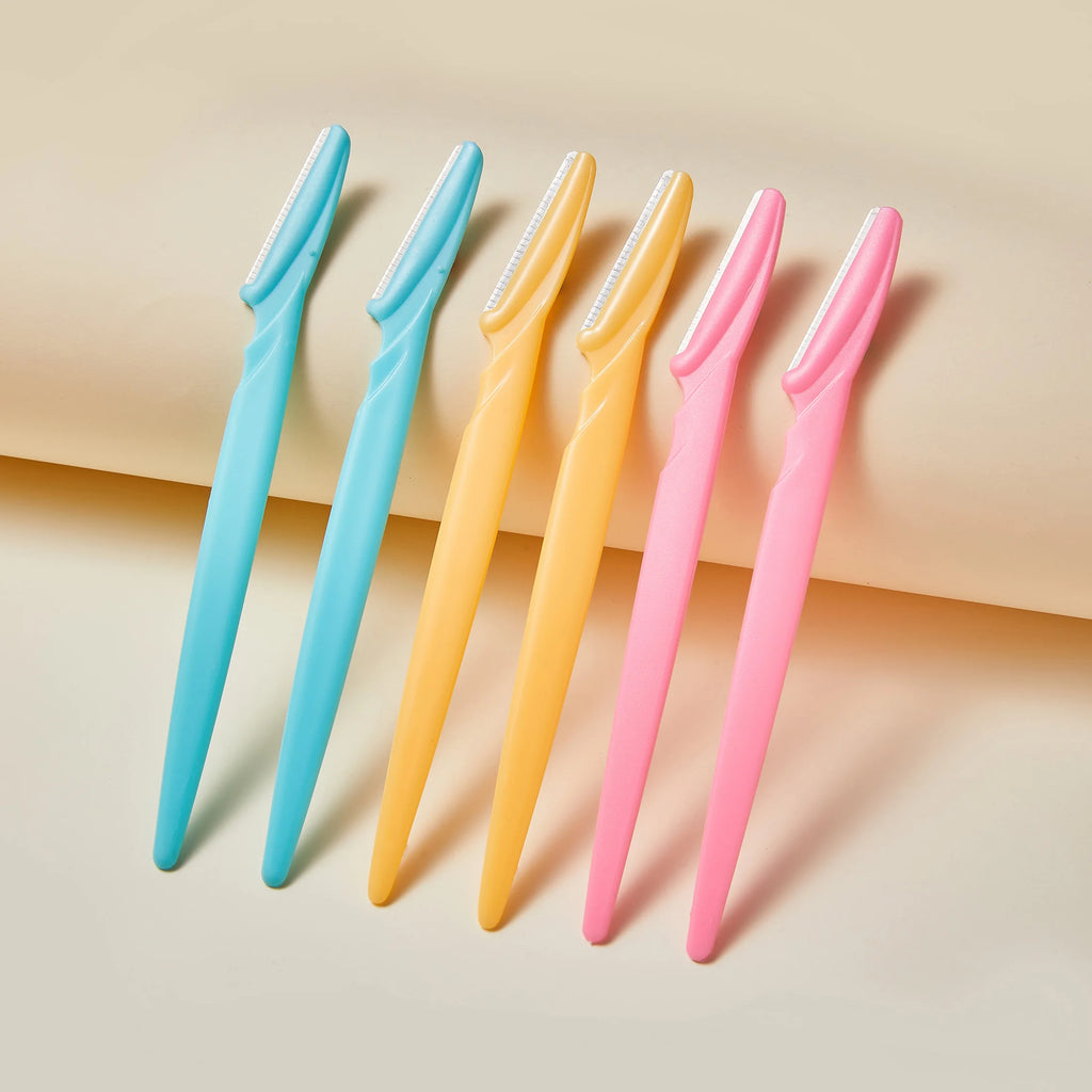 Portable Eyebrow Trimmer Blade Women's Face Shaver Safety Knife Makeup Scraper Hair Removal Tool for Eyebrow Epilation