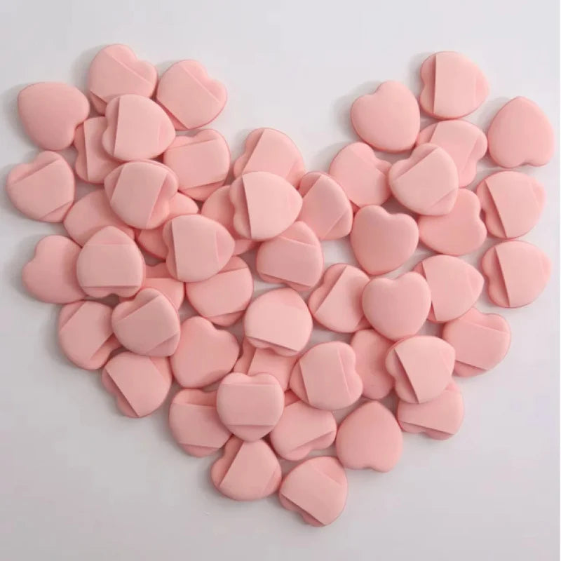 50 Mini Finger Cushion Puffs – Latex-Free Mixed Sponge & Air Cushion Powder Puff for Liquid Foundation Makeup