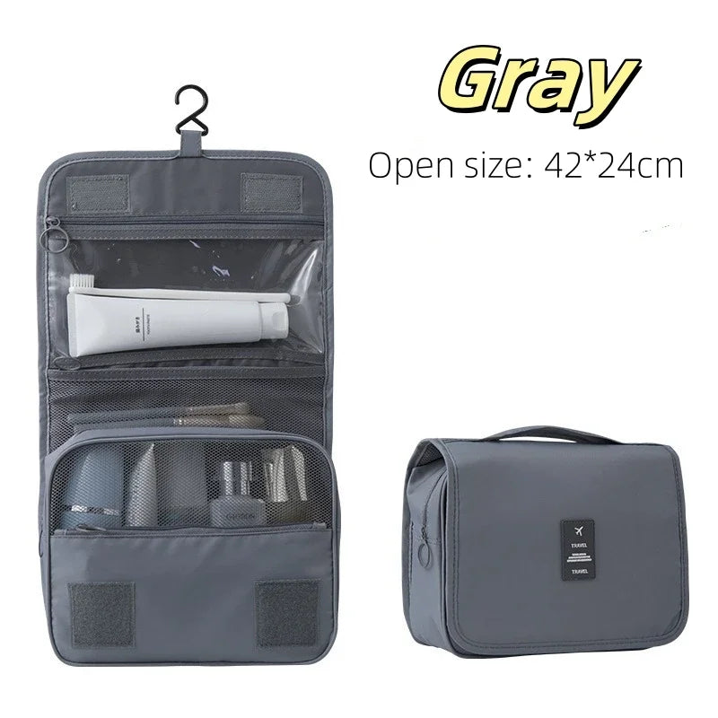 Travel Makeup Bag High Capacity Toiletries Storage Pouch Travel Make Up Organizer Waterproof Beauty Bag Bathroom Wash Bag 