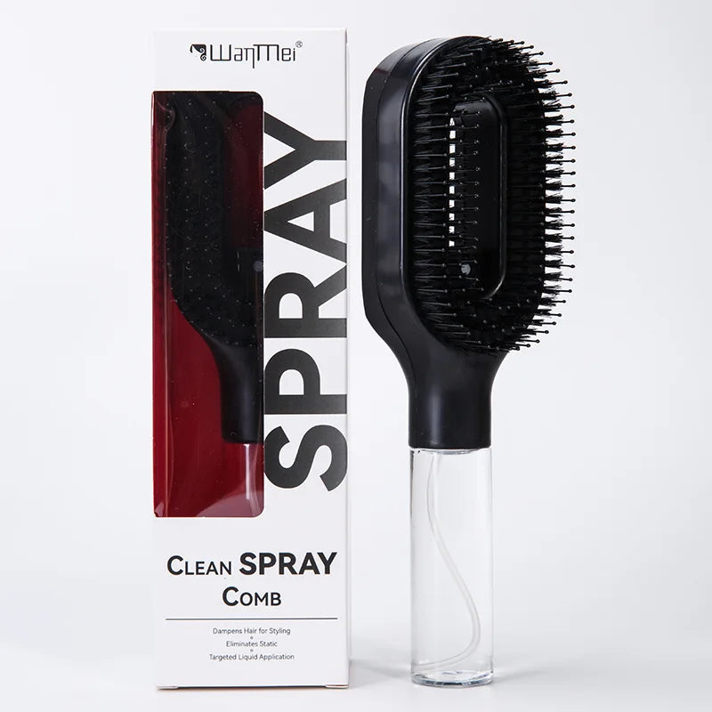 2in1 Sprayer Comb Detangling Scalp Massage Hairbrush with Spray Bottle Essential Oil Water Mist Spray Brush Anti-static Summer dylinoshop