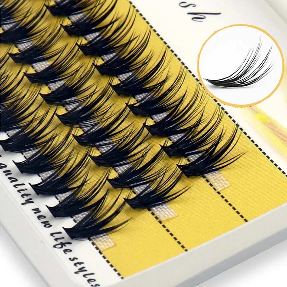 20/30D Mink Eyelashes Natural Eyelash Bunches 1 Box/60 Bundle 3D Russian Individual Eyelash Cluster Makeup Tool Lashes Wholesale
