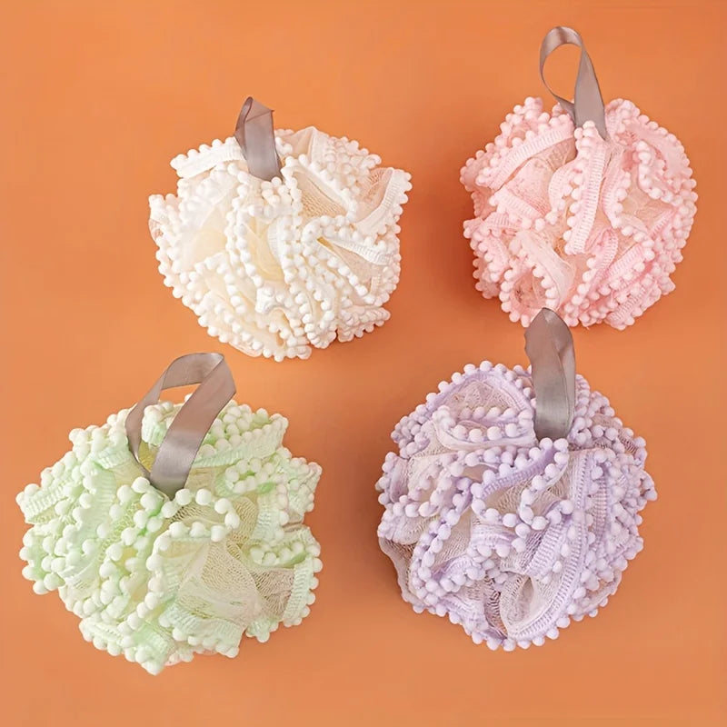4Pcs Bath Ball, Bath Flower, Bath Products in 4 Colors
