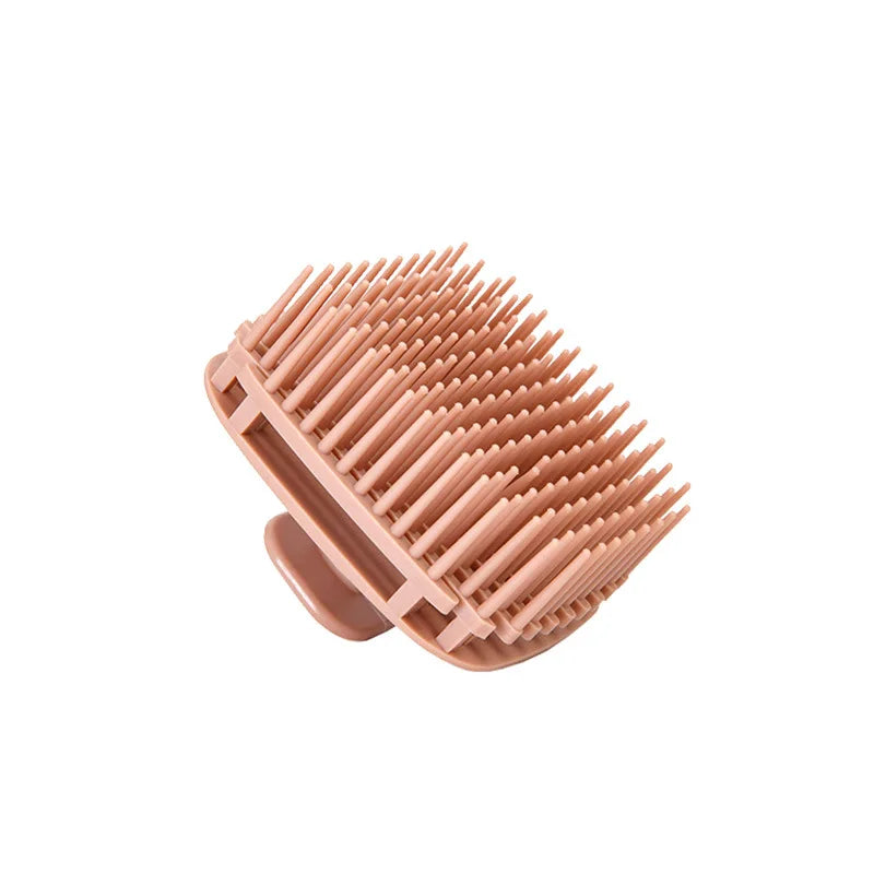 1pcs Silicone Shampoo Brush Head Scalp Massage Comb Hair Washing Comb Body Massage Shower Brush Salon Hairdressing Tool dylinoshop
