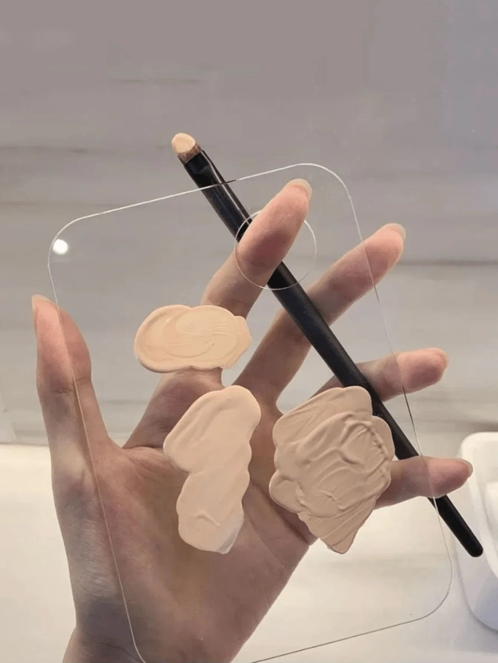 1/2PCS Acrylic Makeup Palette Spatula Liquid Foundation Eye Shadow Mixing Cream Pigments Nail Art Manual Cosmetic Beauty Tools