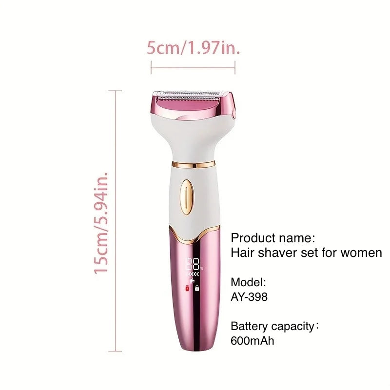 4-in-1 Rechargeable Electric Shaver for Women – Body Hair Removal