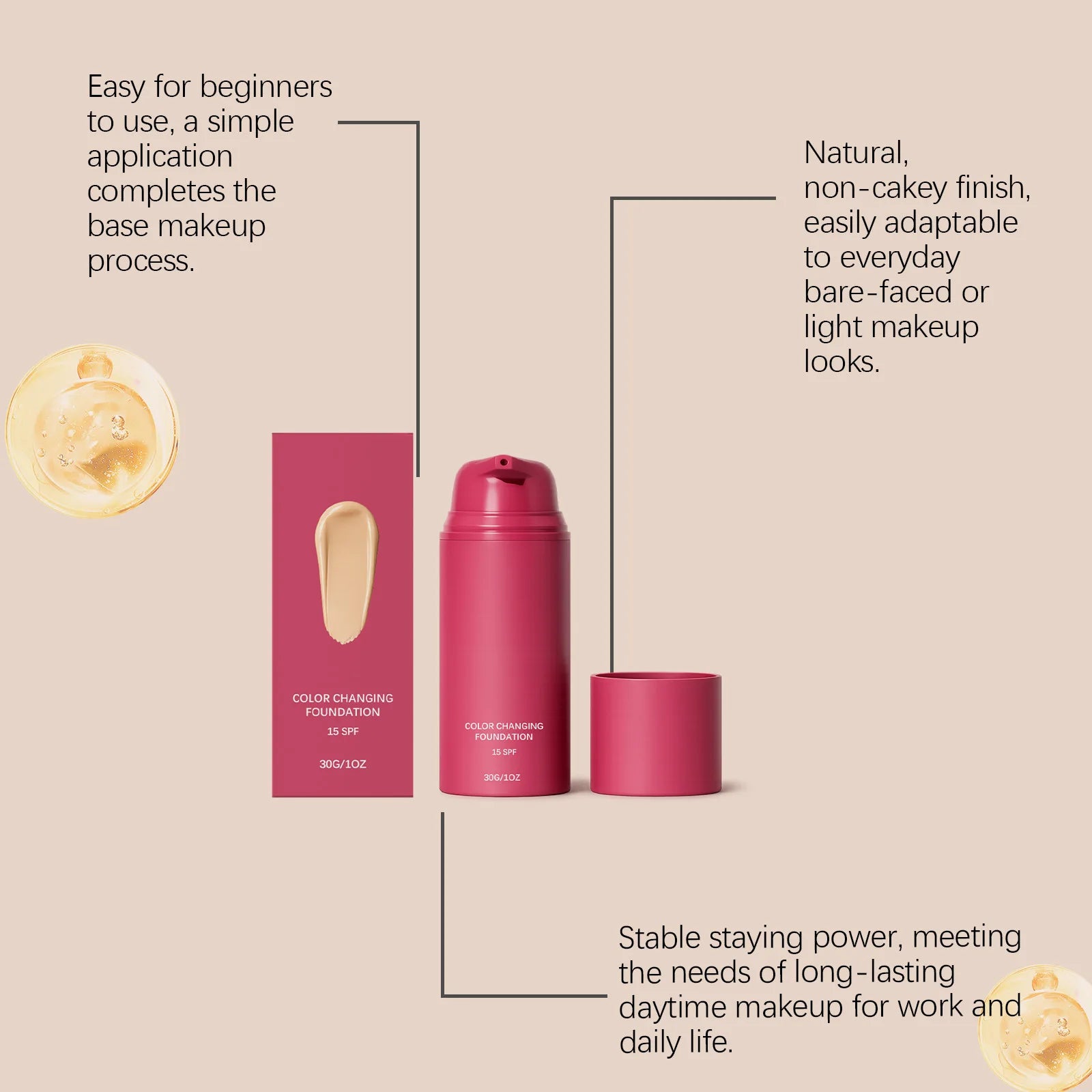 Liquid Foundation 15 Spf Full Coverage Moisturizer Concealer Liquid Makeup For Dark Skin Circles Fine Lines Original Foundations
