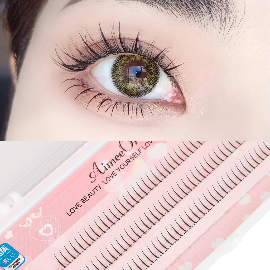 Natural Lower Under Eyelash Easy Grafting Makeup Extension Tools 6mm V-shaped Lower Eyelashes Easy Grafting Makeup Extensions