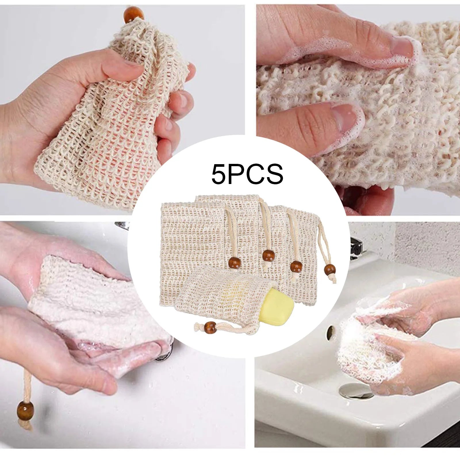 Soap Foaming Net Mesh Bags Bath Washing Tools Body Cleaning Bubble Helper Mesh Deep Cleaning Home Bathroom Supplies