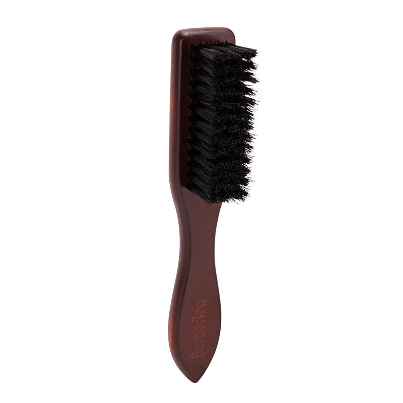 Barbertop Men Beard Brush Wooded Handle Soft Hair Cleaning Brush Broken Hair Remove Comb Hairdressing Neck Duster Barber Tools dylinoshop