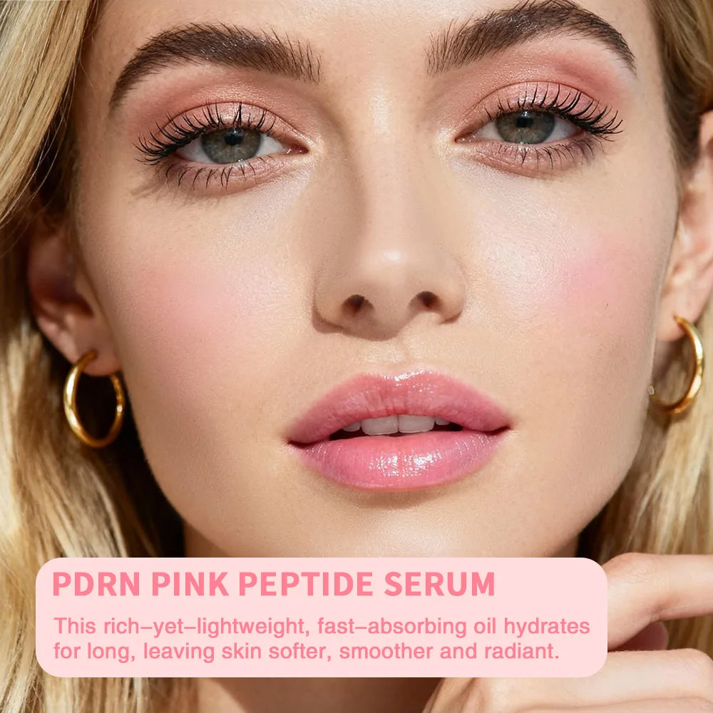 Salmon DNA PDRN Pink Peptide Serum Pink Glow Serum Remove Skin Darkness Hydrating Moisturizing Firming Korean Skincare 