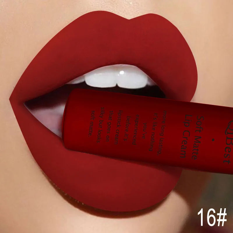 QiBest Matte Liquid Lipstick, Waterproof Long-Lasting Lip Color dylinoshop