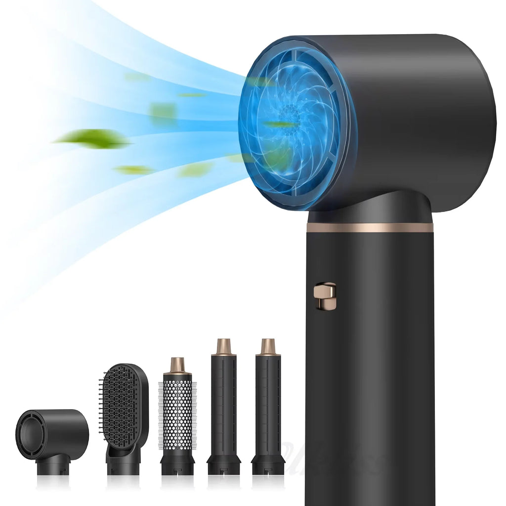 Multi-Function Hot Air Styling Comb & Brush - Straightens & Curls