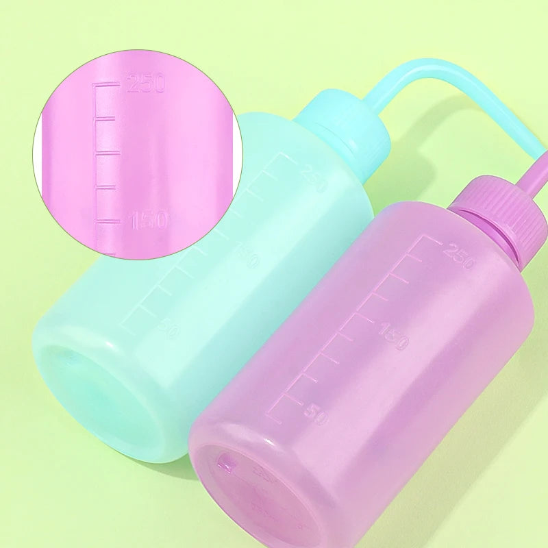 250ml Lash Logo Falsh Eyelash Cleaning Bottle Curved Spout Cleaner Watering Can Eyebrow Remover Washing Bottle Makeup Tools