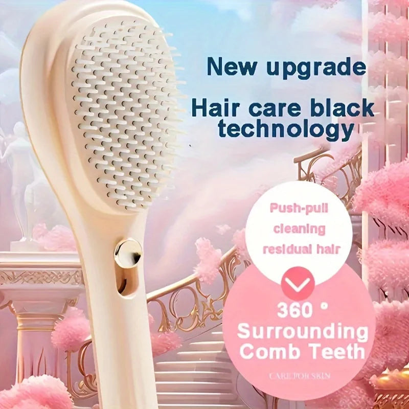 1pcs Magic Retractable Hair Comb-Anti-Static Scalp Massaging & Detangling Brush for All Hair Types Holiday Gift Box Beauty Tool dylinoshop