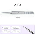 Stainless Steel Eyelash Extensions Tweezers Lash Artists High Precision Superhard Anti-Static Tweezers Makeup Tools