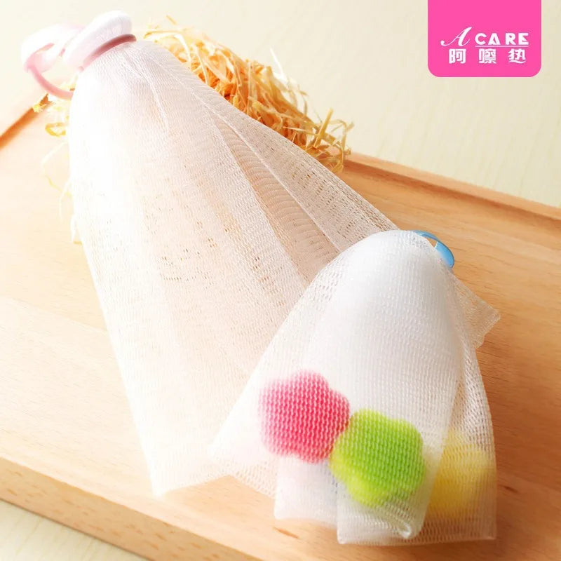 Bubble net A1P49-easy to use bubble net facial cleanser soap bag handmade bath facial special cleansing fragrance