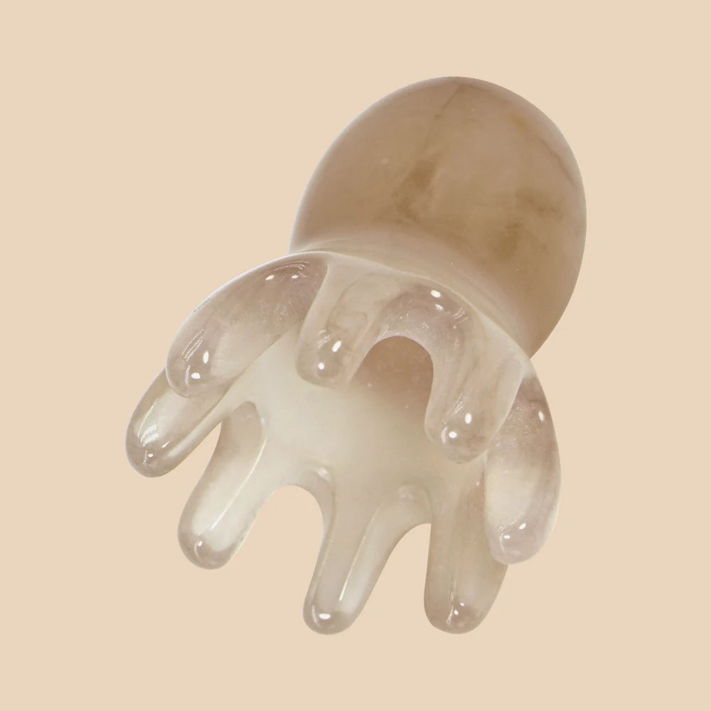 Cute Octopus Scalp Massage Comb (Resin)｜Korean Hair Care, Stress Relief, Anti-Hair Loss, Portable Head Massager for Home & Trave dylinoshop