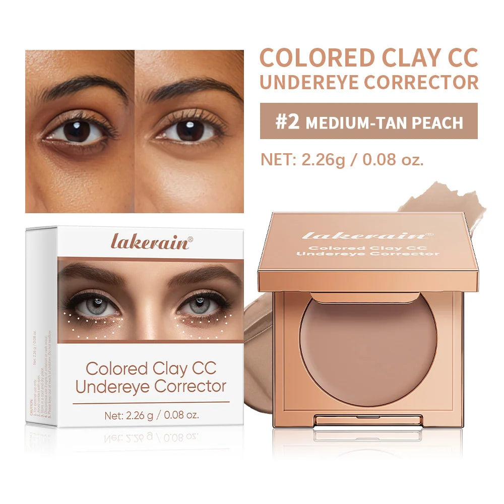 Full Coverage Color Corrector Concealer with Puff - Waterproof, Long-Lasting dylinoshop