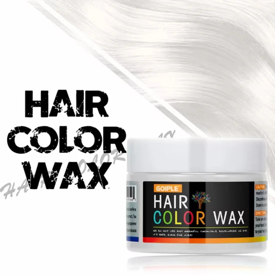 Valentine's Day DIY Hair Dyed Mud Hair Colour Wax Easy To Wash Coloring Cream One-time Hairs Beard and Eyebrows Colour Products dylinoshop