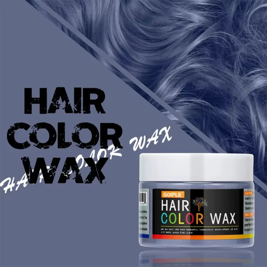 Valentine's Day DIY Hair Dyed Mud Hair Colour Wax Easy To Wash Coloring Cream One-time Hairs Beard and Eyebrows Colour Products dylinoshop