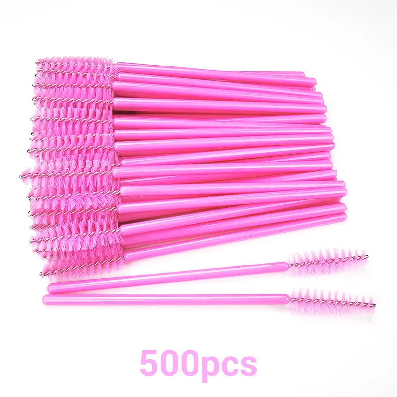 Disposable Eyelash Brush Wands – 500-Piece Salon Applicator Spoolies dylinoshop