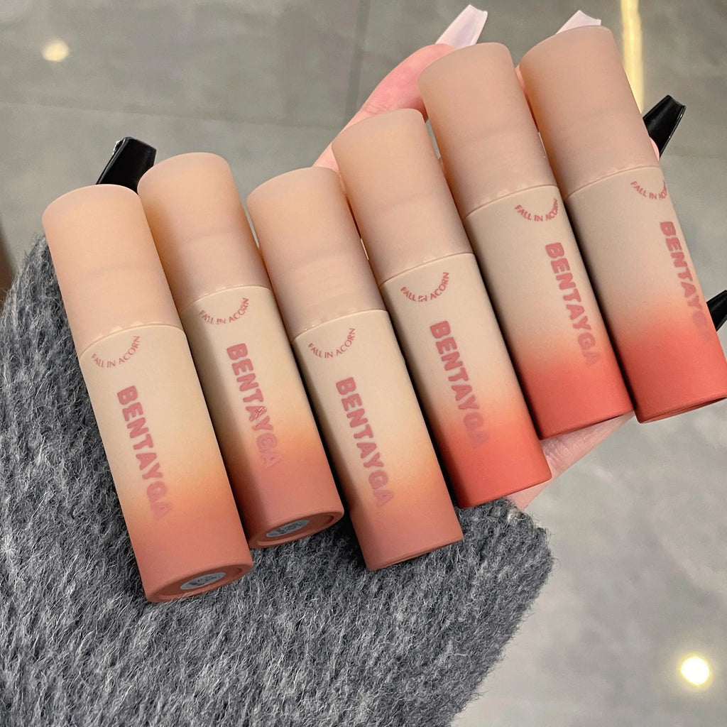 Reddish-brown Stain Lip Mud Waterproof Long-lasting Easy To Wear Velvet Lip Gloss Autumn/Winter Ambience Korean Makeup Lip Tint
