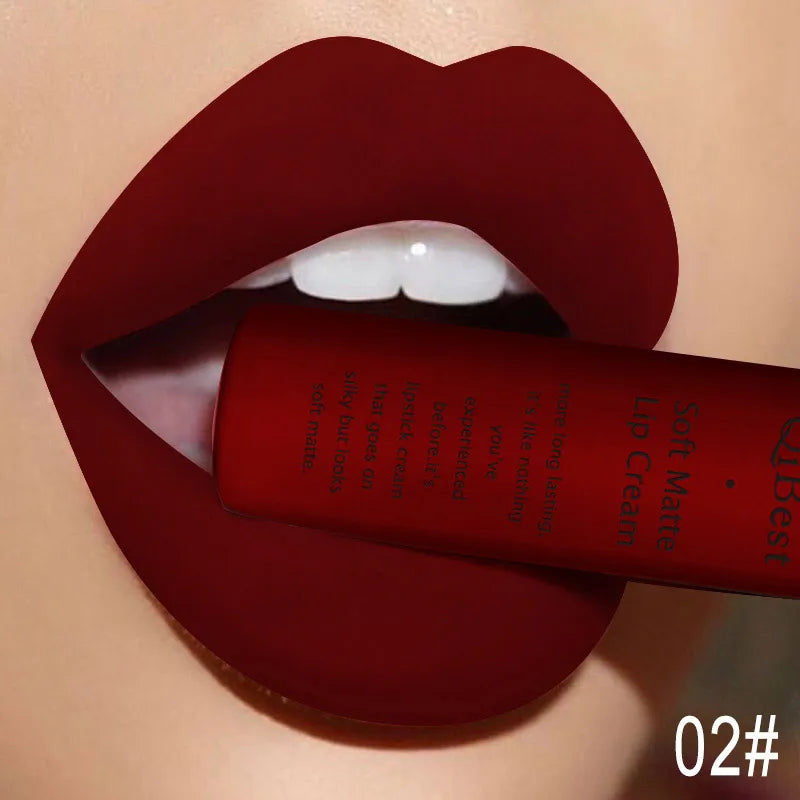 QiBest Matte Liquid Lipstick, Waterproof Long-Lasting Lip Color dylinoshop