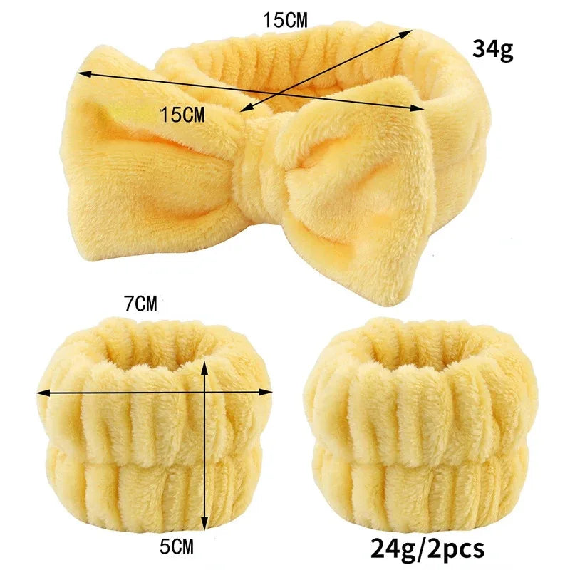 1/4PCS Reusable Wrist Washing Belt Soft Microfiber Towel Wristbands Washing Face Water Absorption Prevent Wetness Wrist Washband