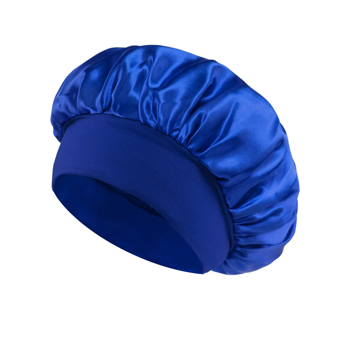 1pcs Soft Silk Satin Lined Bonnet Large Satin Hair Bonnet Household Sleep Shower Cap Hair Wrap Cover for Long Hair Salon Tool dylinoshop