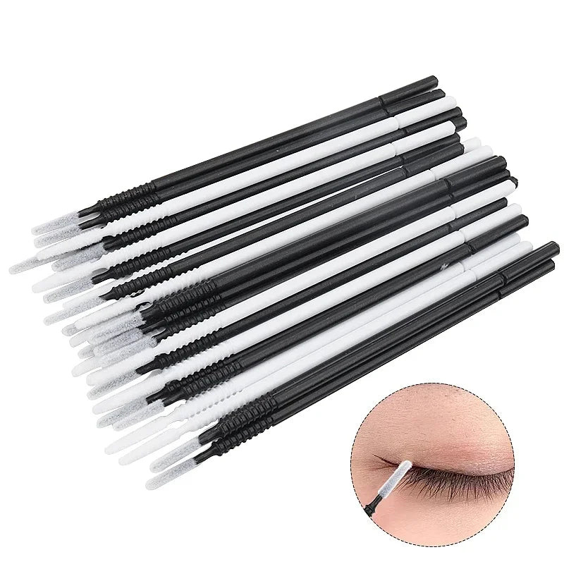 100PCS Disposable Spiral Mascara Brush Handle Microbrush Applicator Lashes Brushes Eyelash Extension Makeup Tools