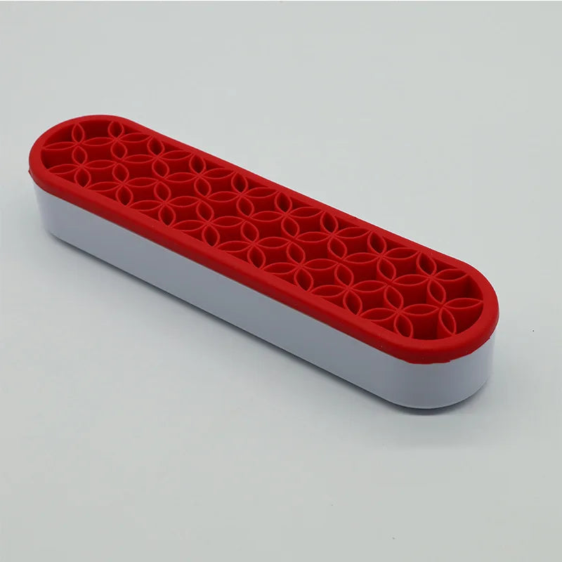 1Pc Makeup Brush Holder Nail Pen Display Stand Silicone Organizer Drying Rack Storage Case