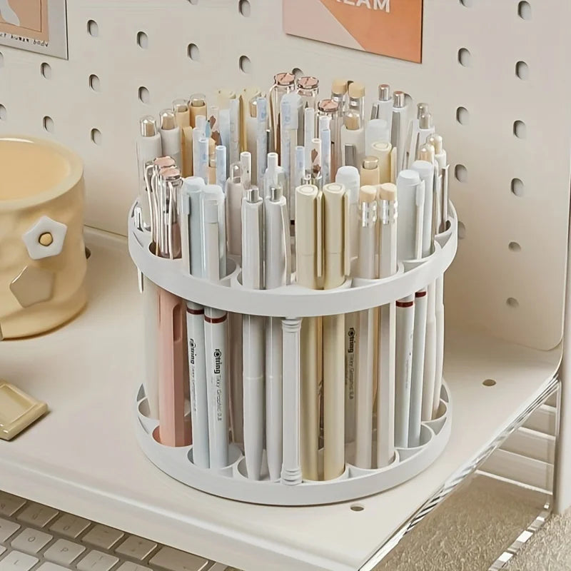 Multi Functional Cosmetic Brush Storage Rack Removable Rotary Cosmetic Brush Pen and Eyeliner Drying Rack Space Saving Design