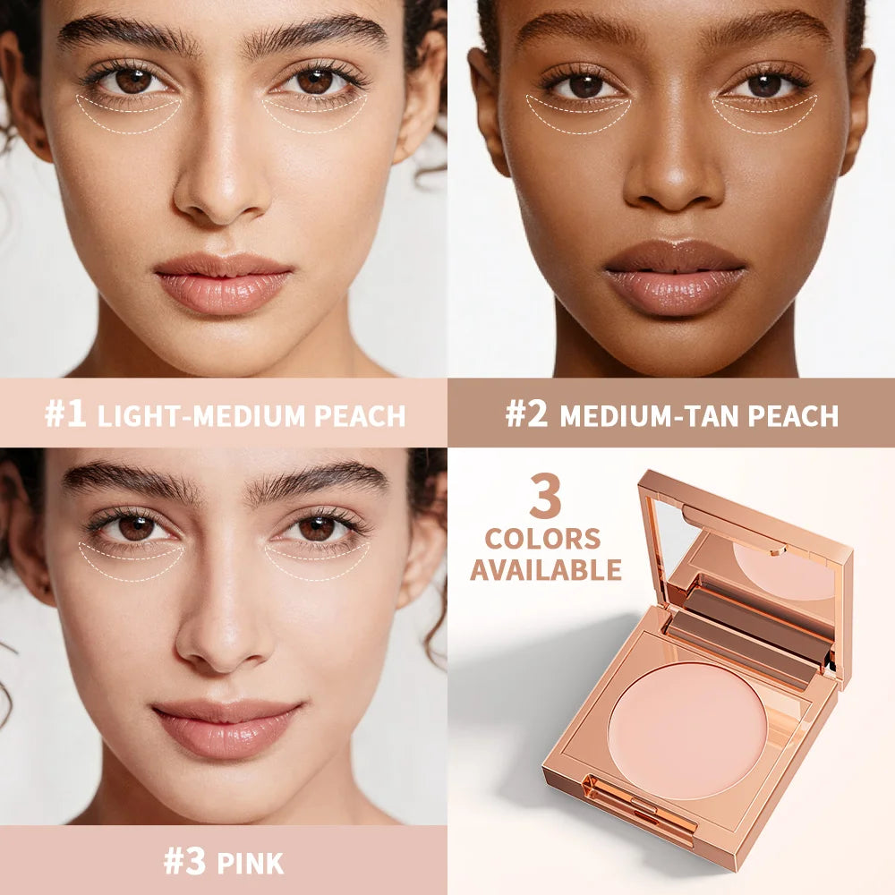 Full Coverage Color Corrector Concealer with Puff - Waterproof, Long-Lasting dylinoshop
