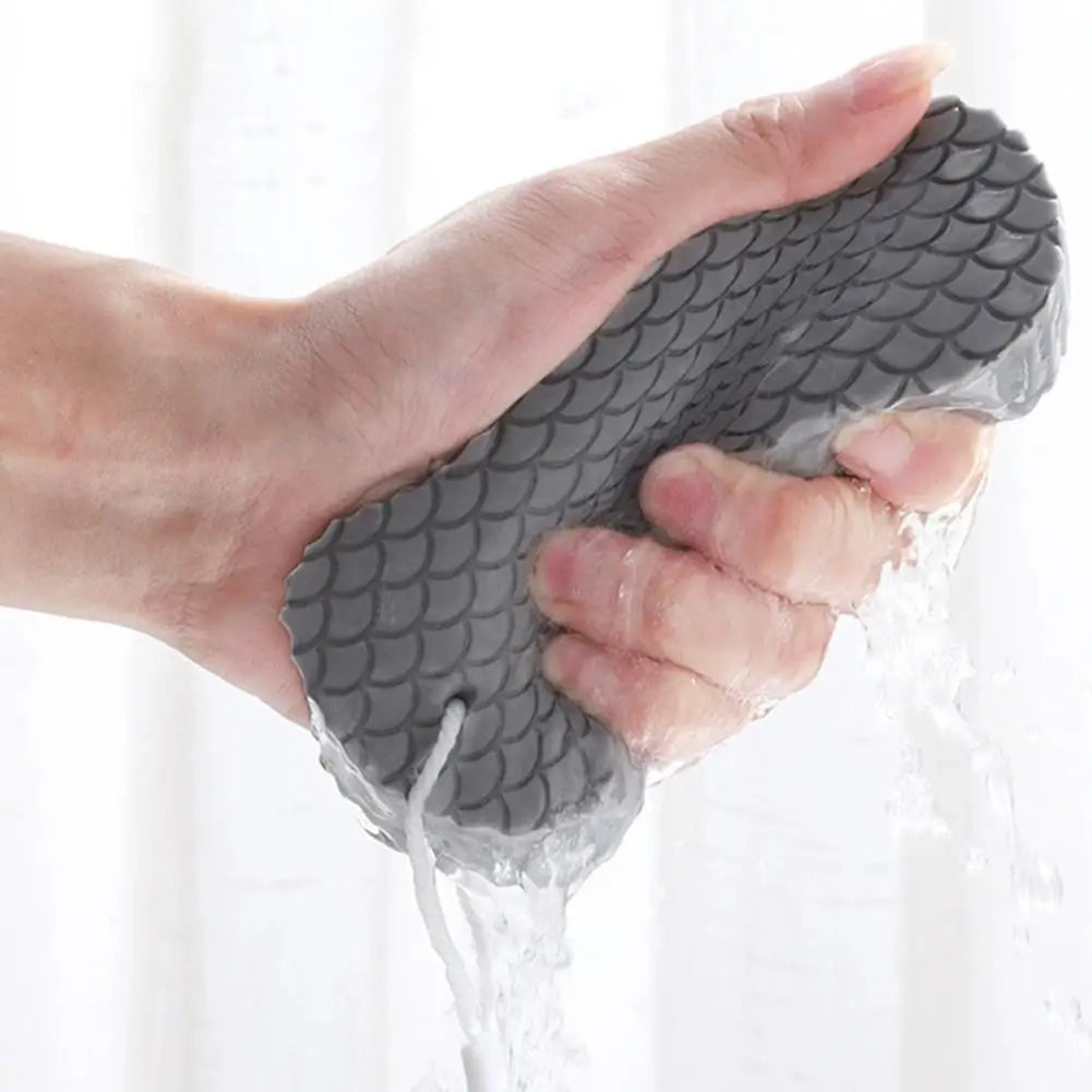 Painless Bath Sponge Rubbing Mud Cotton Exfoliating Bath Sponge Gentle Dead Skin Removal Body Scrubber Massage Tool