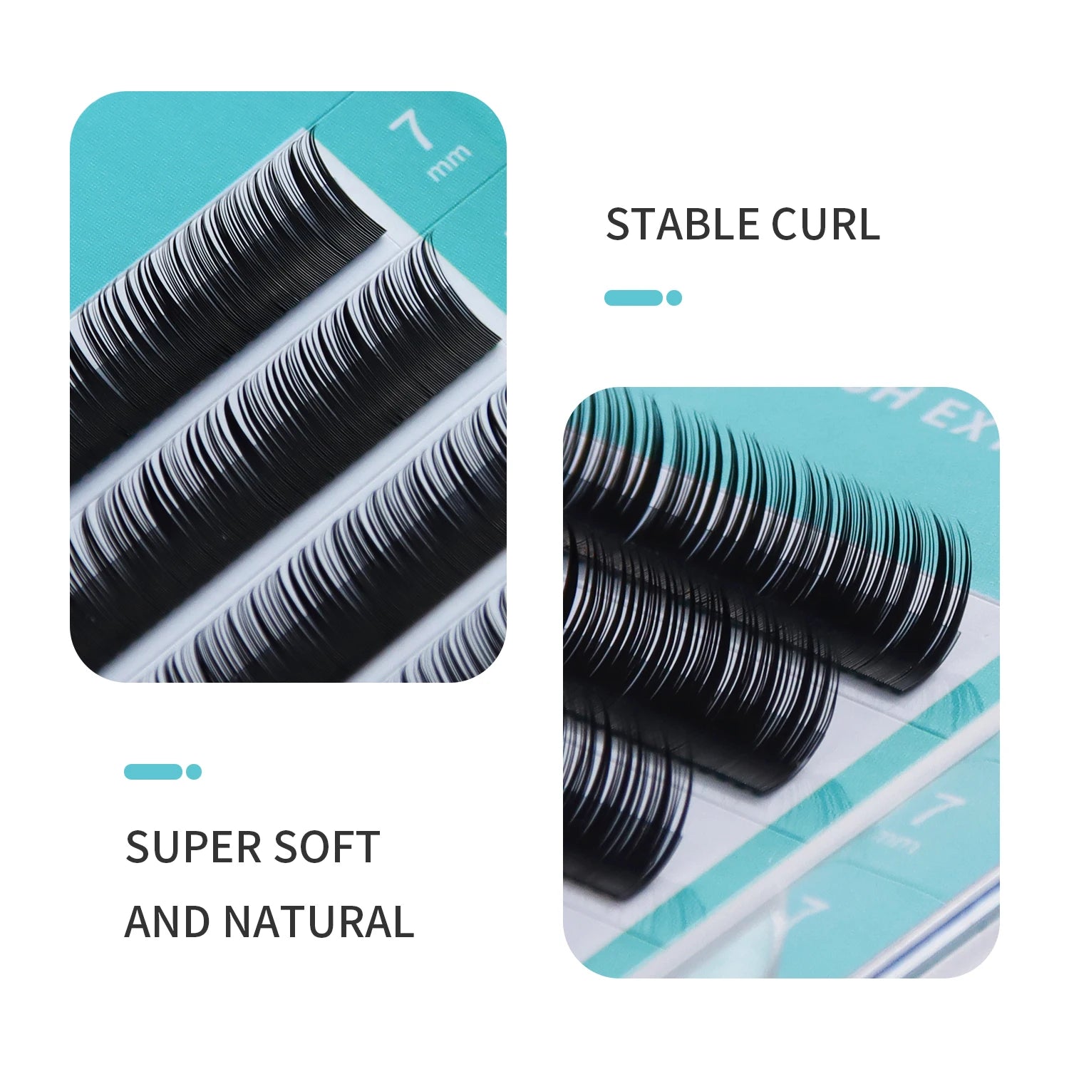 GLAMLASH Bottom Brown Lower Lashes 567mm Short Synthetic Mink Individual Eyelash Extension Lower Eyebrow Lashes Makeup Tools