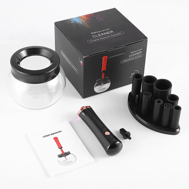 Professional Electric Makeup Brush Cleaner Eyelash Glue Shaker Machine Fast Washing and Drying Make Up Tool Brush Cleaner