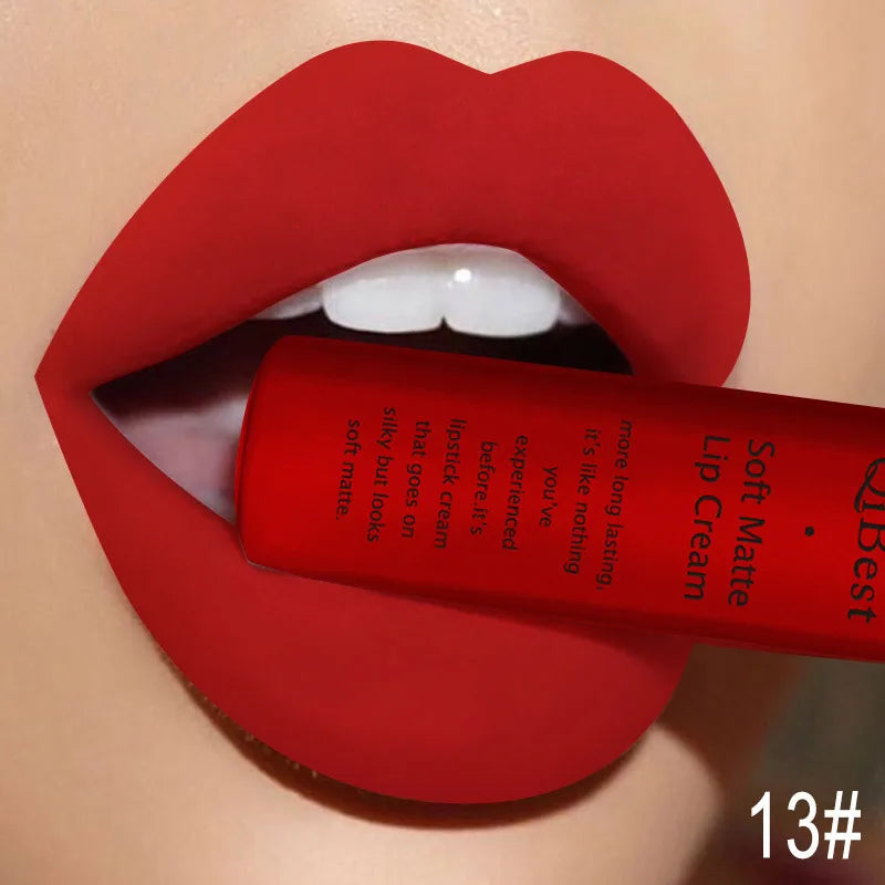 QiBest Matte Liquid Lipstick, Waterproof Long-Lasting Lip Color dylinoshop