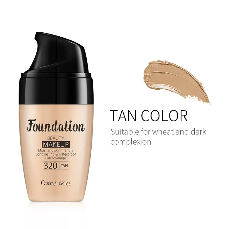LAIKOU Liquid Foundation – Hydrating, Full Coverage, 30ml dylinoshop