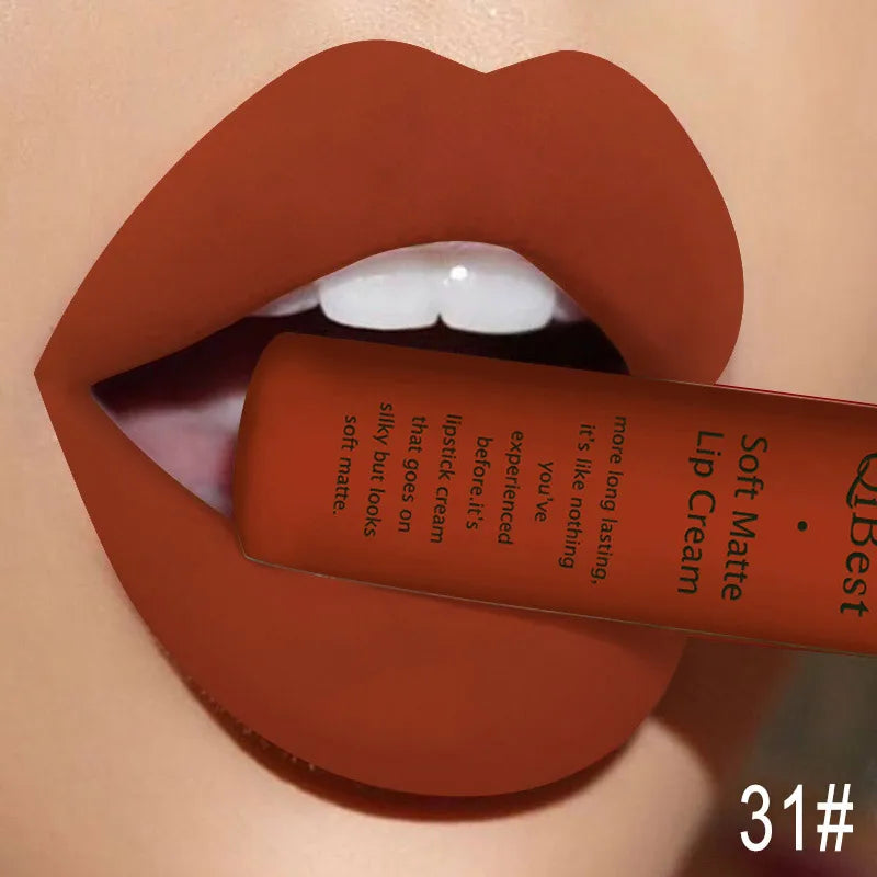 QiBest Matte Liquid Lipstick, Waterproof Long-Lasting Lip Color dylinoshop