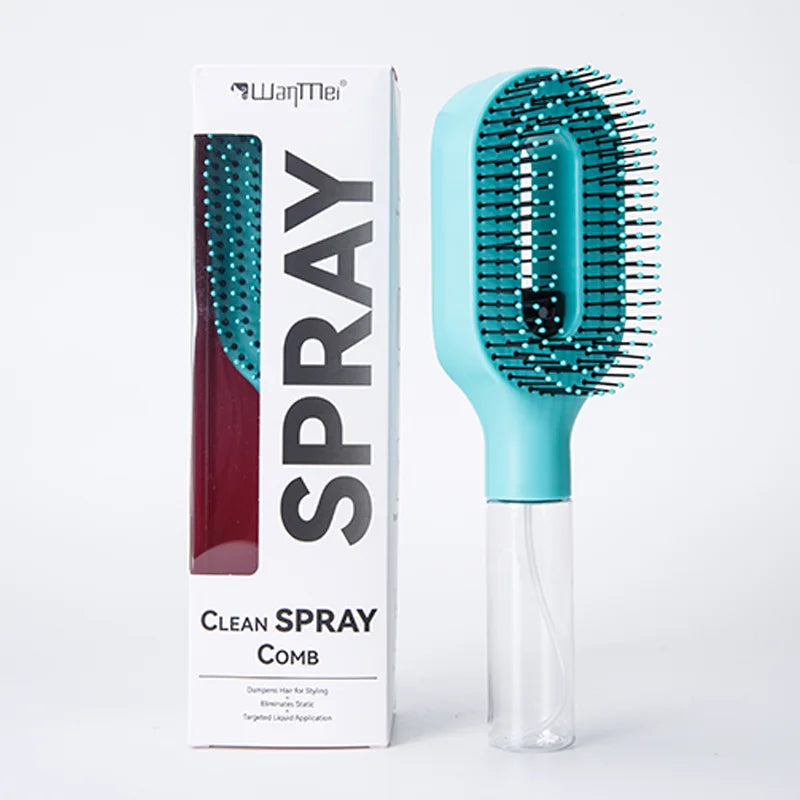 2in1 Sprayer Comb Detangling Scalp Massage Hairbrush with Spray Bottle Essential Oil Water Mist Spray Brush Anti-static Summer dylinoshop